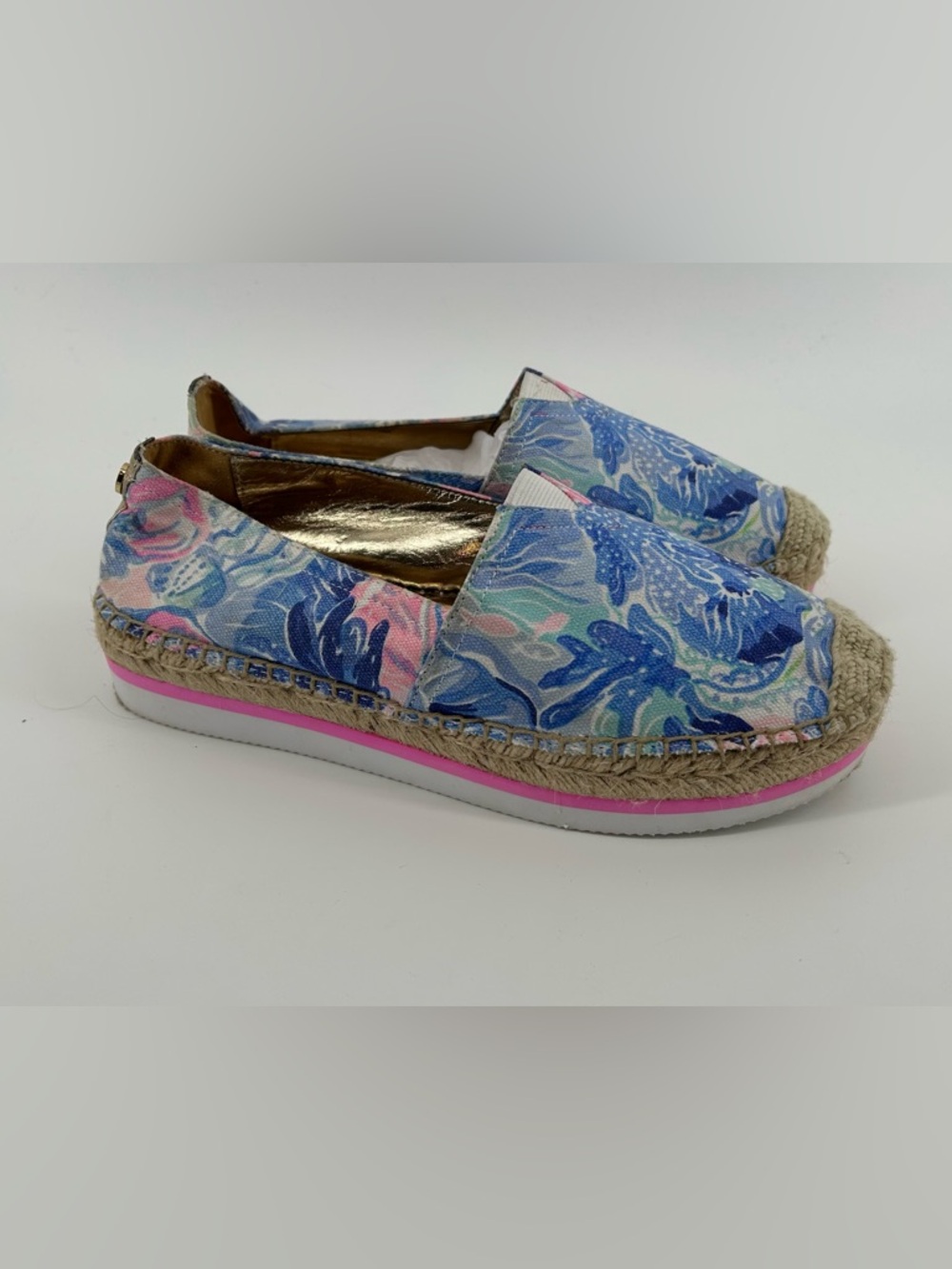 Lilly Pulitzer Marlo Saltwater Blue espadrilles
